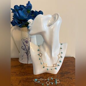 4PCS Chic Faux Turquoise ewelry Set NWT